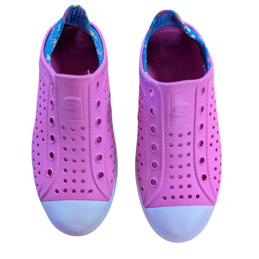 Skechers Foamies Guzman Flash Pink Shoes Size 4 - Picture 2 of 12